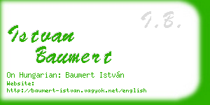 istvan baumert business card